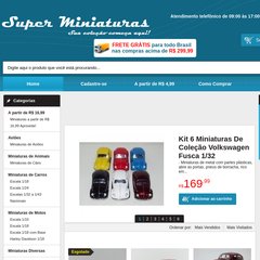 Loja Virtual Super Miniaturas - Página Inicial