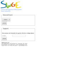 Sistema Web de Gerenciamento de Eventos - SWGE