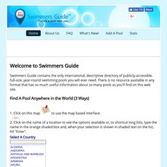  FIND A SWIMMING POOL, "ADD A SWIMMNG POOL", Lorimer Network Research, Introduction