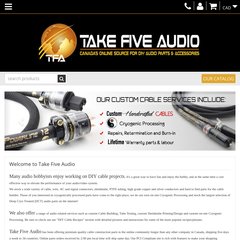 Take Five Audio Canada's Online Source For High End Audio