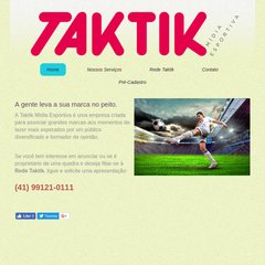 Taktik Mídia Esportiva - TAKTIK Taktik Mídia Esportiva - TAKTIK