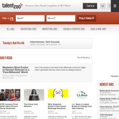 Talent Zoo | Advertising Jobs, Marketing Jobs, Digital Jobs, and Media Jobs; industry Talent Zoo | Advertising Jobs, Marketing Jobs, Digital Jobs, and Media Jobs; industry