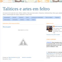 Talitices e artes em feltro Talitices e artes em feltro