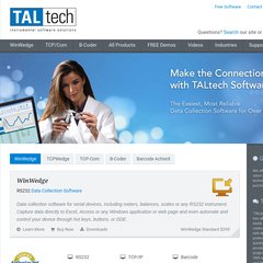 taltech.com WinWedge, Software Wedge, RS232 taltech.com WinWedge, Software Wedge, RS232
