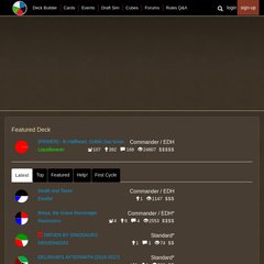 MTG Deck Builder and Community - TappedOut.net