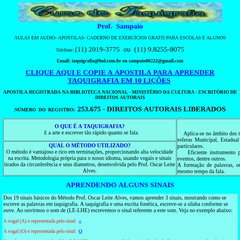 Curso de Taquigrafia