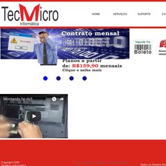 tecmicromg.com.br Início, Promoções, Serviços