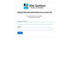 Técnico em Informática - Alex Santana