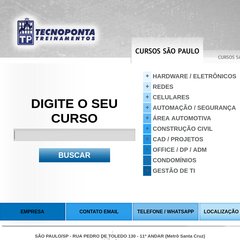 Tecnoponta Treinamentos - Escolha seu Curso ou Certificação