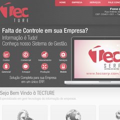 tecture.com.br EMPRESA, SERVIÇOS, FALE CONOSCO