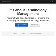 Terminology Management Software - Multilingual dictionaries, glossaries, lexicons