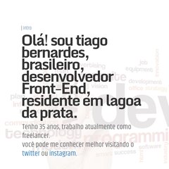 Tiago Bernardes | web developer
