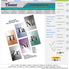 Engineering Equipments, Platinised Titanium Anodes, Submarine sensors, Super Duplex