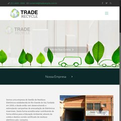 Bem Vindo a Trade Recycle - Gestão e Coleta de Resíduos Recicláveis