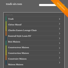 Chaises, fabricant de chaises, si&egrave;ges, fauteuils - Tradi-Sit