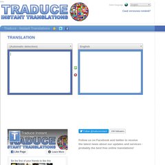 Traduce - Instant Translations - Online Translations - free online translations in real time
