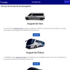 Locação de ônibus, Fretamento de Vans, Aluguel de Carro Executivo - Transkm