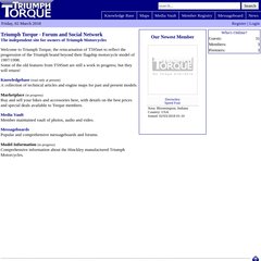 Triumph Torque - Triumph Forum and Social Network