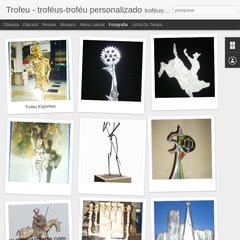  Escultura e troféu, Comunicando com arte, Troféu arte, Busto de bronze