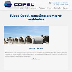 Tubos de concreto Copel - Tubos de concreto, blocos de concreto, paver (piso intertravado),