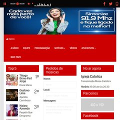 Ubat&atilde; FM - 91,9 - o som que vai mais longe.