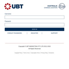 www.Ubteam.com.au - Customer Login - UBT