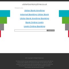 Ulster Bank Anytime Uk Banking Login