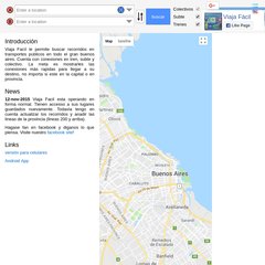 Viaja Fácil - Todos los Colectivos, Subtes y Trenes de Buenos Aires y GBA - Mapa