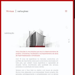 virtussolucoes.com.br A Empresa, Clientes, Obras