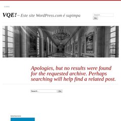 VQE! | Este site WordPress.com é supimpa