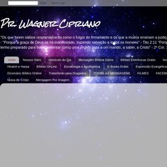 wagnercipriano.blogspot.com Início, Nossos Sites, Versículo do Dia