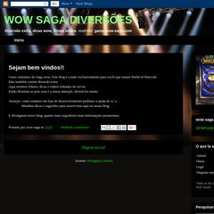 wow-saga.blogspot.com Início, Sejam bem vindos!!, 13:07