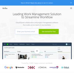 Project Management Software, Project Planning Software, Time Tracking Software: Wrike