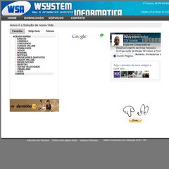 wsysteminformatica.com.br ADSL, Dial-up, Cabo