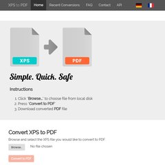 xps2pdf - XPS2PDF - Convert your XPS files to PDF online