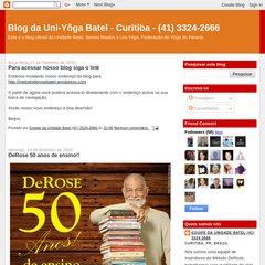 Blog da Uni-Yôga Batel - Curitiba - (41) 3324-2666