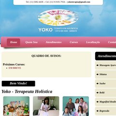 yokoterapia.com.br Quem Sou, Atendimentos, Cursos