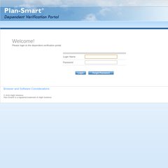www.Yourdependentverification.com - Plan-Smart Dependent Verification Portal