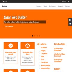 Zazar Online Website Builder