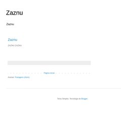 O que é Zaznu?