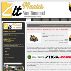 www.Zitmaaiersvanbommel.nl Nieuwe en gebruikte zitmaaiers van Bommel