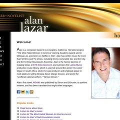 www.Alanlazar.com - Novelist and composer Alan Lazar