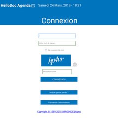 Website Hellodoc www.Hellodoc-agenda.com - Bienvenue sur HelloDoc Agenda Web