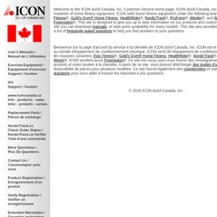www.Iconservice.ca - ICON du/of Canada, Inc. Customer Service