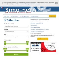 www.Simo-net.fr - Simo-net : la Cote simo officielle des matériels