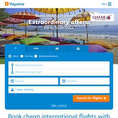 www.Vayama.ca - Cheap Flights From Canada