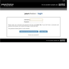 www.Yourchoiceae.com - YourChoice - Login - Accident Exchange